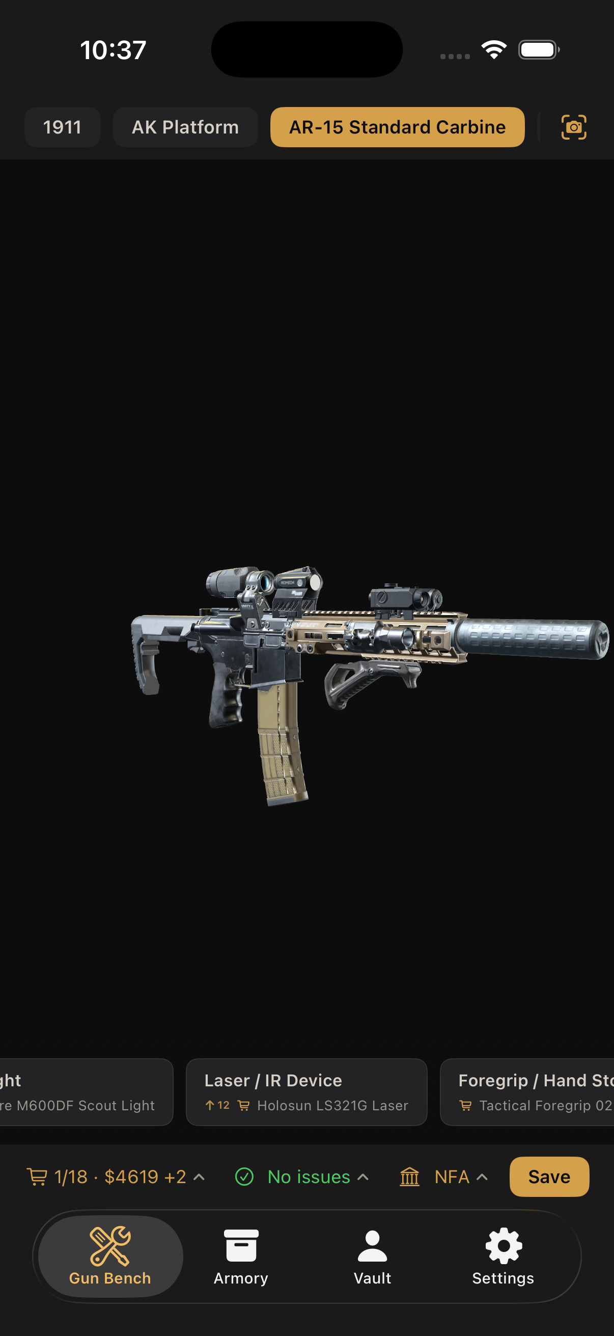 Suppressed 10.5-inch SBR build